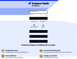 mychart.nch.org screenshot