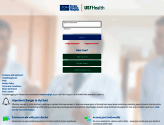 mychart.tgh.org screenshot