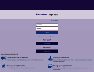 mychart.vidanthealth.com screenshot