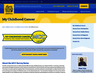 mychildhoodcancer.org screenshot