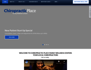 mychiropracticplace.com screenshot