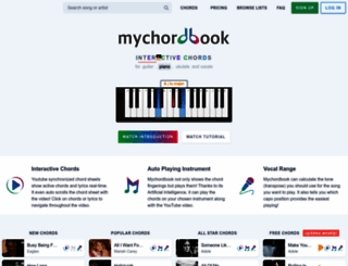 mychordbook.com screenshot