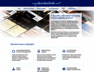 mychurchwebsite.net screenshot