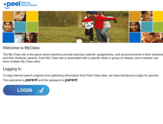 myclass.peelschools.org screenshot