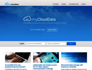 myclouddata.net screenshot