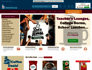 mycoffeesupply.com screenshot