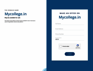 mycollege.in screenshot