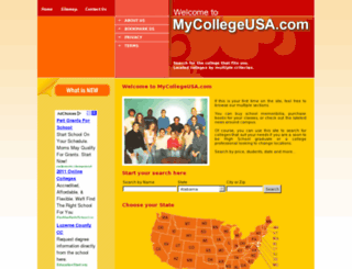 mycollegeusa.com screenshot