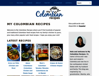 mycolombianrecipes.com screenshot