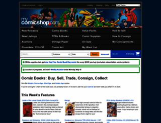 mycomicshop.com screenshot