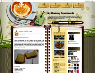 mycookingexperiments.blogspot.com screenshot