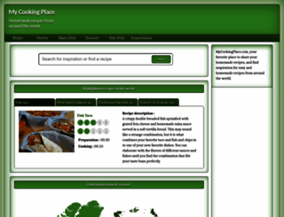 mycookingplace.com screenshot