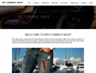 mycowboyshop.com screenshot