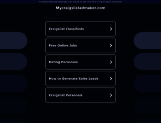 mycraigslistadmaker.com screenshot