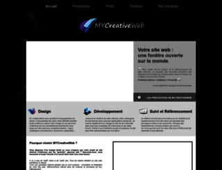 mycreativeweb.fr screenshot