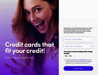 mycreditcardfinder.com screenshot