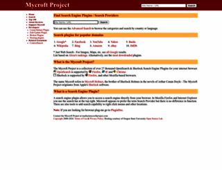 mycroftproject.com screenshot