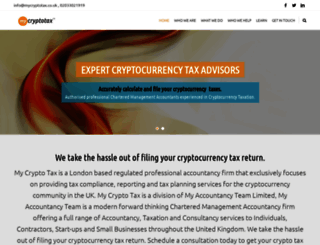 mycryptotax.co.uk screenshot