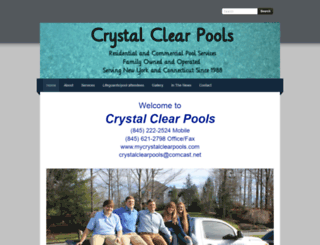 mycrystalclearpools.com screenshot