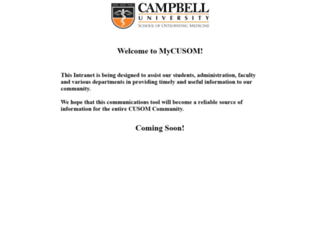 mycusom.campbell.edu screenshot