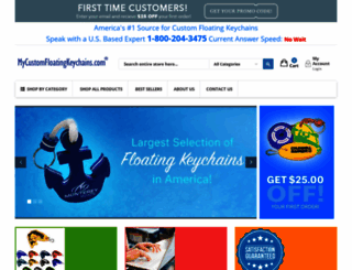 mycustomfloatingkeychains.com screenshot