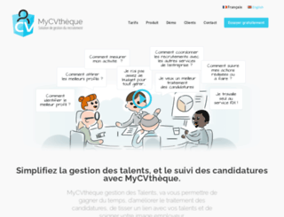 mycvtheque.com screenshot