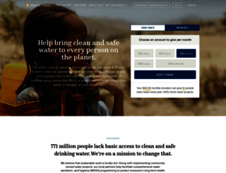 mycw.charitywater.org screenshot