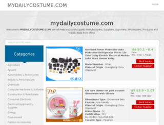 mydailycostume.com screenshot