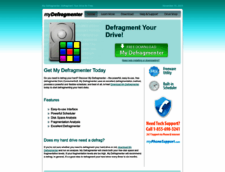 mydefragmenter.com screenshot