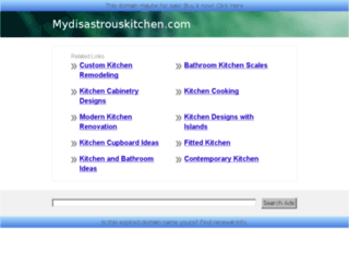 mydisastrouskitchen.com screenshot