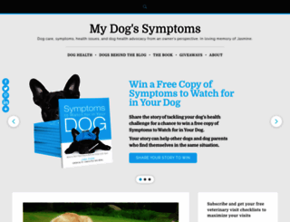 mydogsymptoms.com screenshot