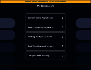 mydomian.com screenshot