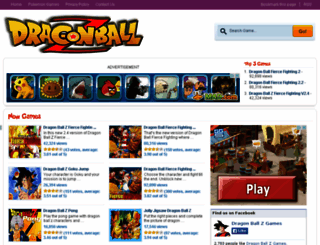 mydragonballzgames.com screenshot