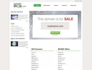 mydreamz.com screenshot