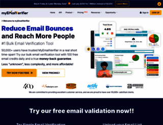 myemailverifier.com screenshot