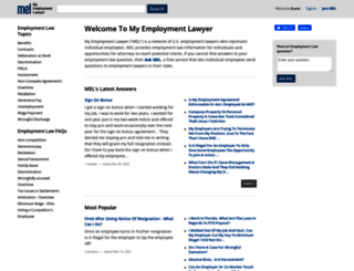 myemploymentlawyer.com screenshot
