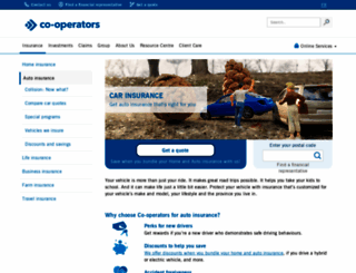 myenroute.cooperators.ca screenshot