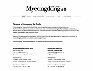 myeongdonghair.com screenshot