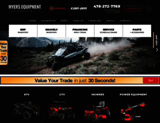 myers-equipment.com screenshot
