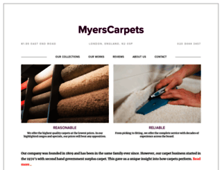myerscarpets.co.uk screenshot