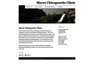 myerschiropracticclinic.com screenshot