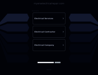 myerselectricalrepair.com screenshot