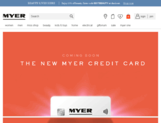 myervisacard.com.au screenshot