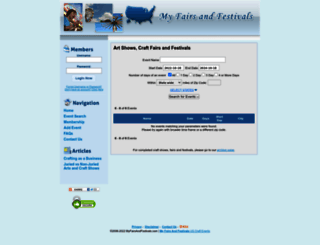 myfairsandfestivals.com screenshot