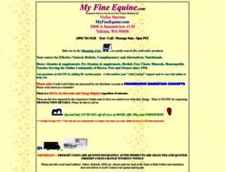 myfineequine.com screenshot