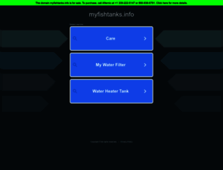 myfishtanks.info screenshot