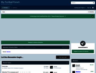 myfootballforum.com screenshot