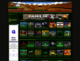 myfootballgames.com screenshot