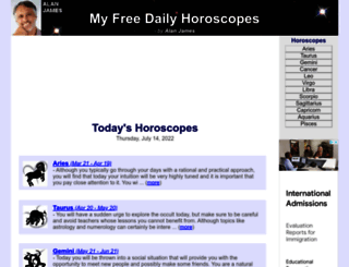 myfreedailyhoroscopes.com screenshot