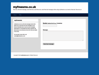 myfreesms.co.uk screenshot